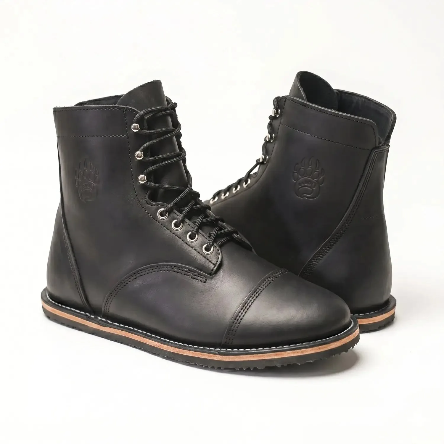 Босоногие кожаные ботинки Bearfoot Bruin-Patriot — тёмно-коричневый, фото 2