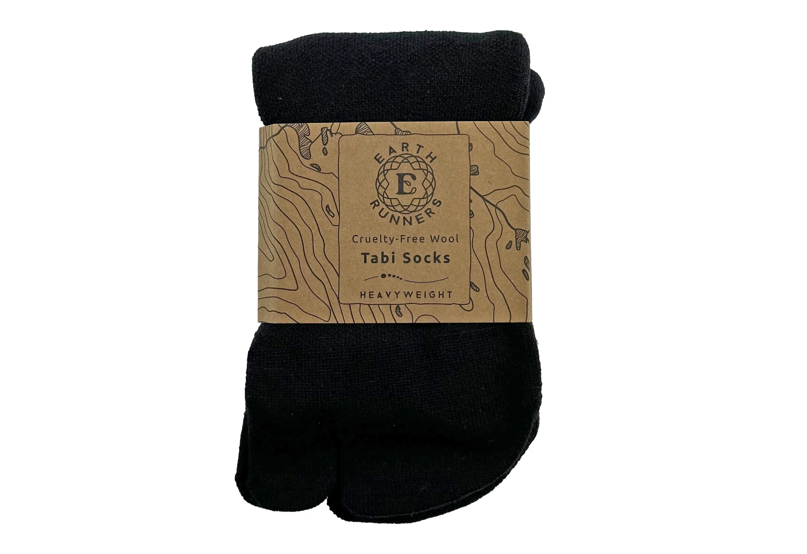 Носки Earth Runners Wool Tabi — чёрный — фото 1 из 4