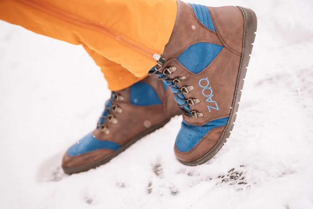 Ботинки для женщин и мужчин ZAQQ HIQE Brown Blue Waterproof, фото 11