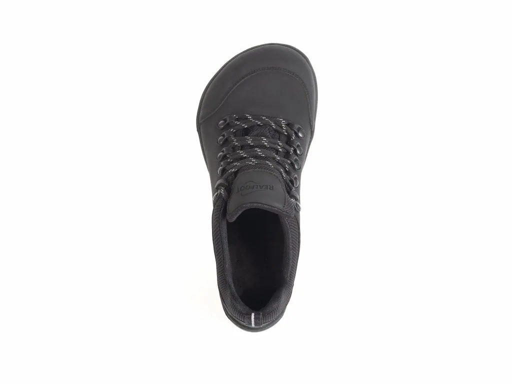 Босоногие ботинки Realfoot Trekker Low Vegan Black, фото 4