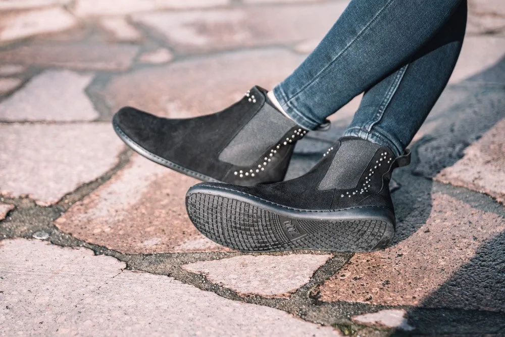 Женские ботинки ZAQQ SPARQLE Shine Velours Black (чёрный цвет), фото 7