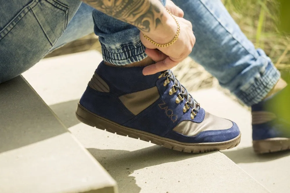 Мужские ботинки ZAQQ HIQE Mid Navy Waterproof, фото 11