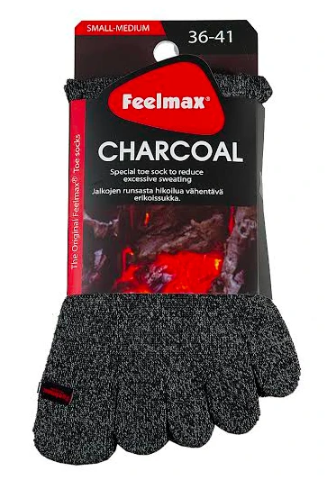Носки с раздельными пальцами Feelmax Charcoal Heel, серые (Серый) — фото 1 из 1
