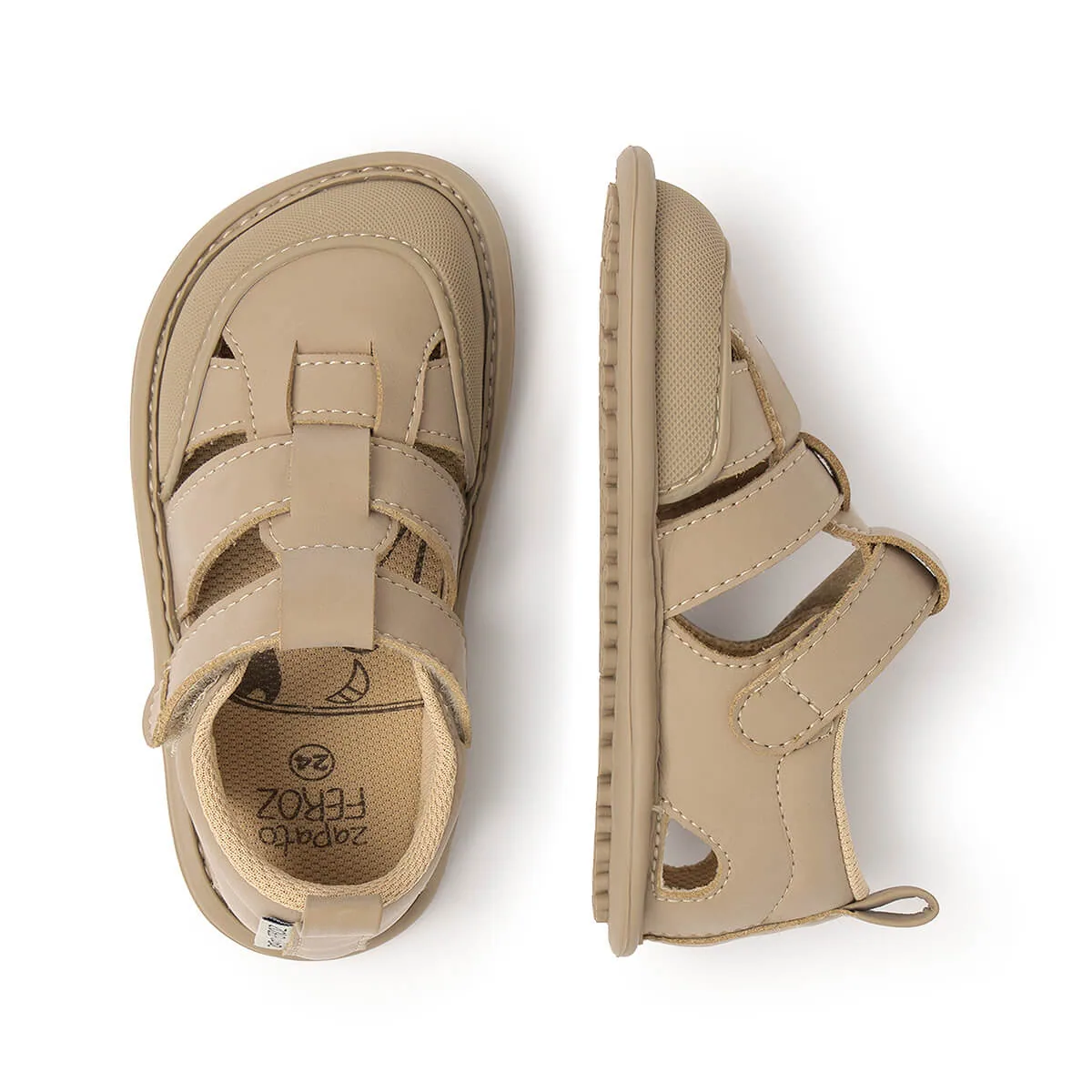 Детская обувь Zapato Feroz «Denia SanRoc Feroz SS25» — серо-бежевый (Piedra), фото 3