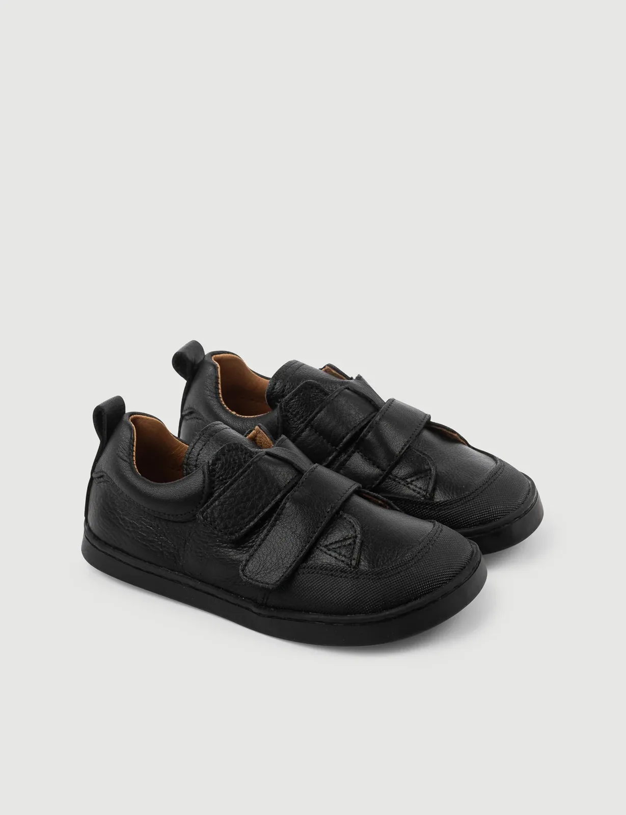 Детские полуботинки SHUU Blucher Double, чёрные, фото 3