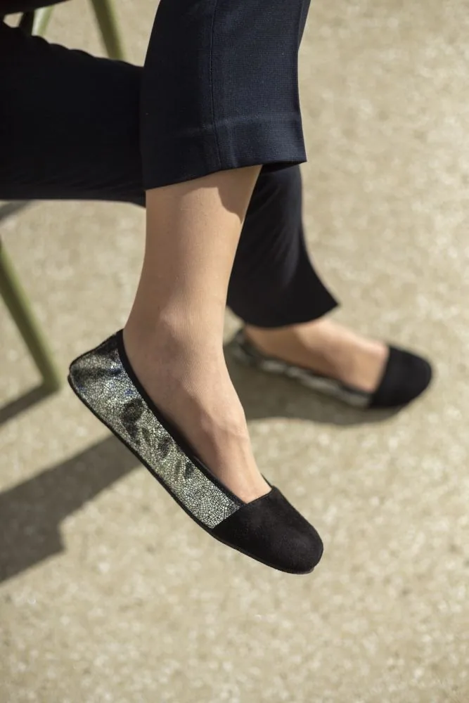 Женские балетки ZAQQ TWIST Derby Black (чёрный цвет), фото 13
