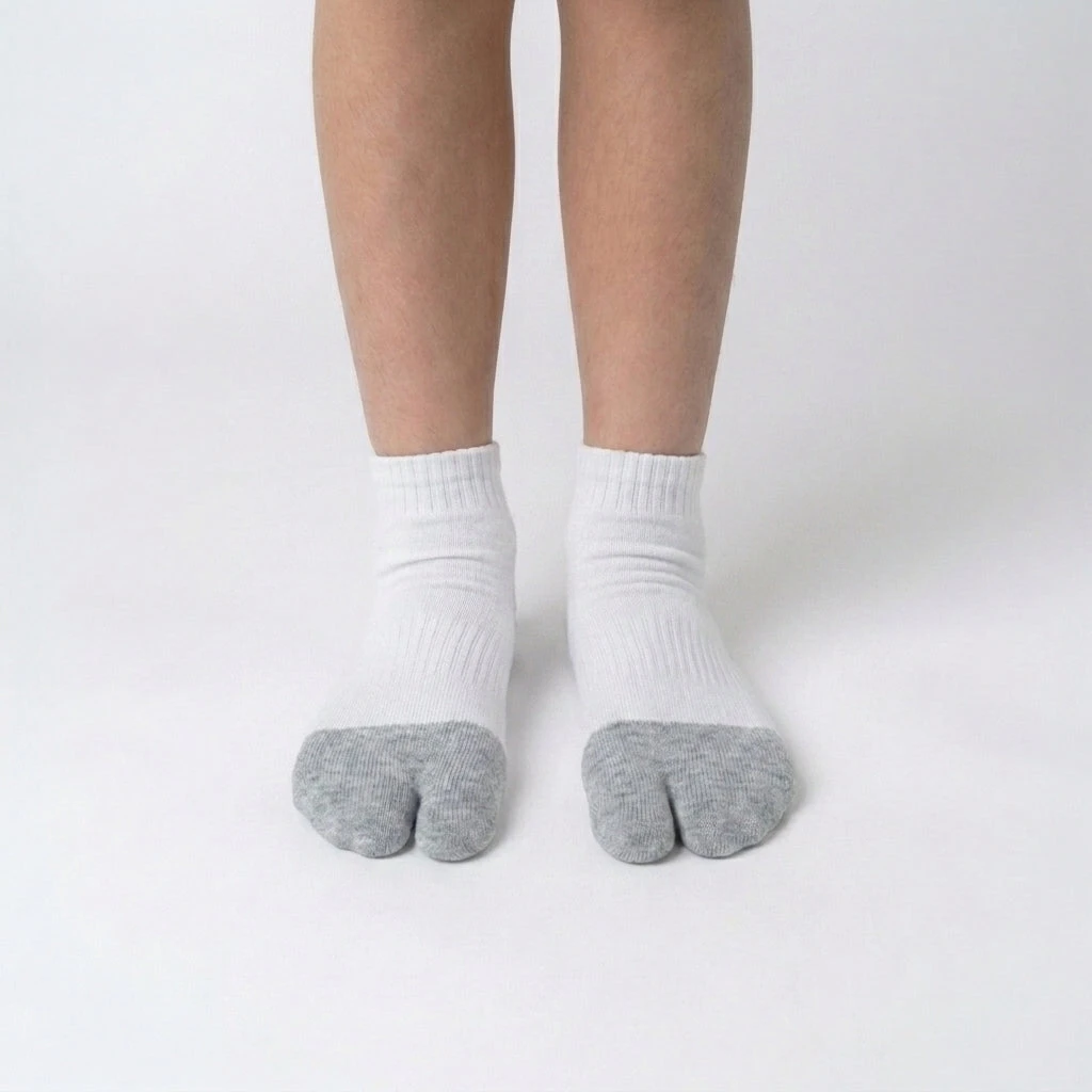 Носки Roots Barefoot Tabi Sport детские — чёрный, фото 2