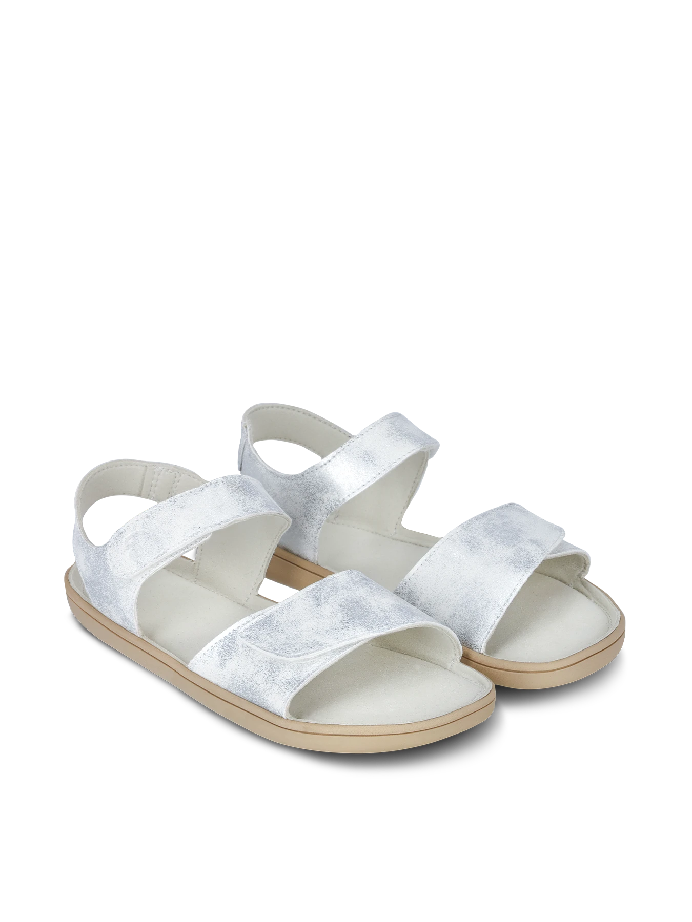 Детские босоногие сандалии Be Lenka Miami Junior - молочный с блеском, фото 3