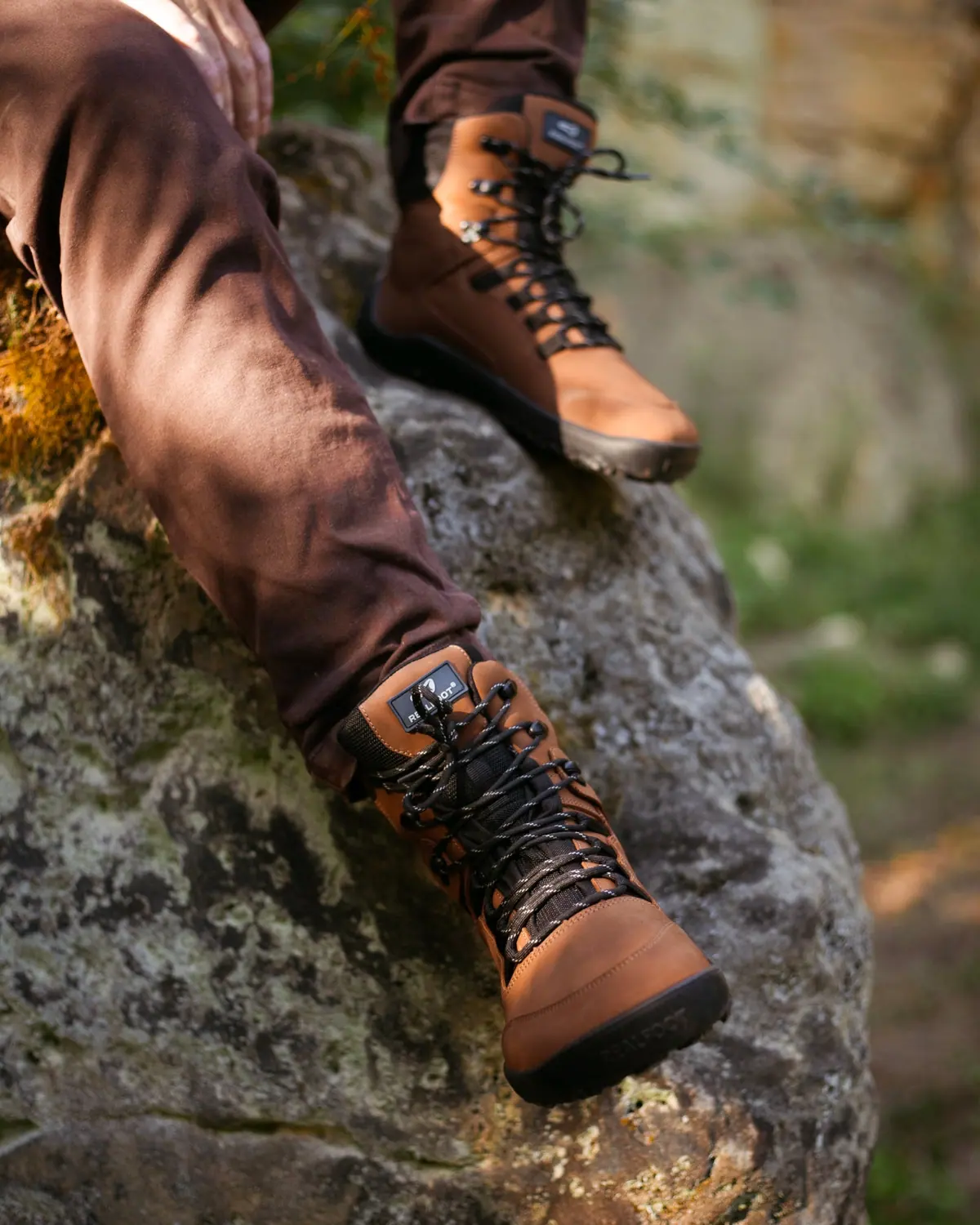 Босоногие ботинки Realfoot Trekker High 2.0 Light Brown, фото 2
