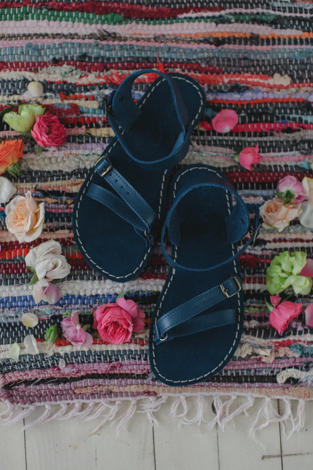 Босоногие сандалии Crupon Flora — индиго, фото 5