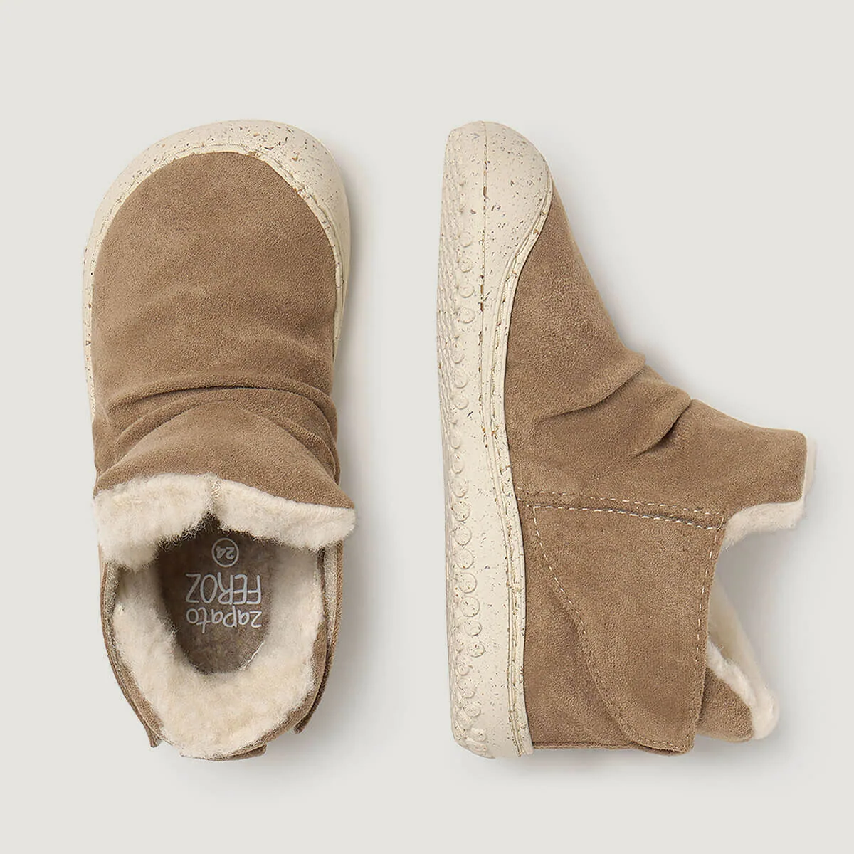 Детские ботинки Zapato Feroz «Chelva Rocker» — серо-бежевый (Piedra), фото 3