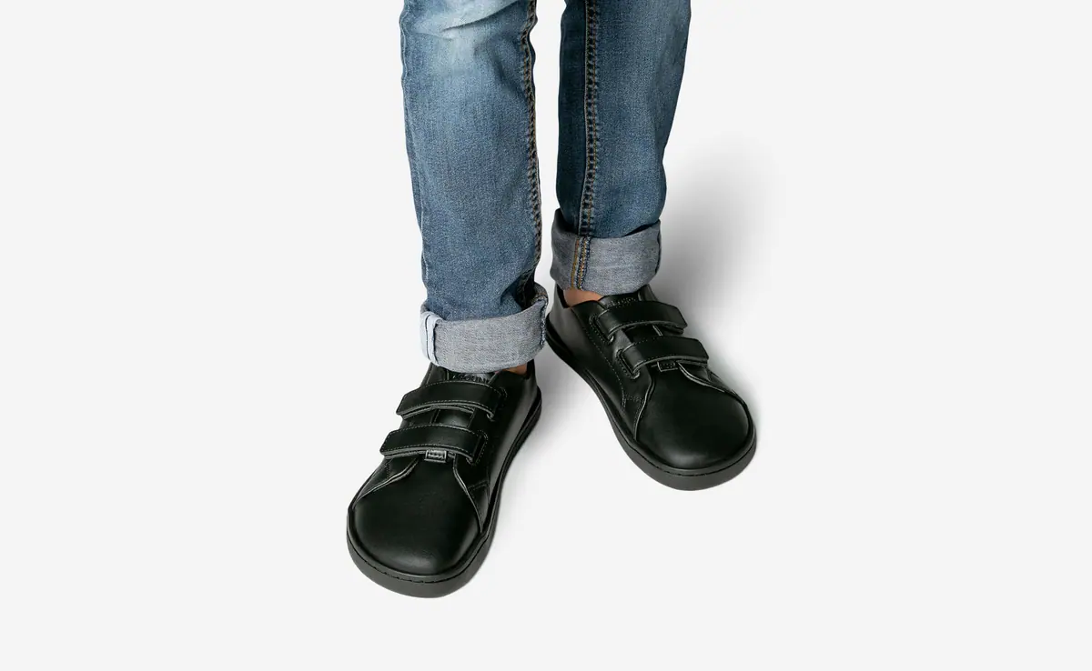Детские босоногие кроссовки Feelgrounds Original Luxe Kids — чёрный, фото 6