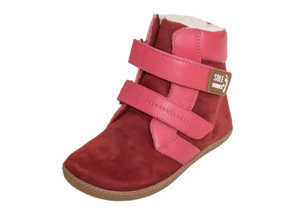 Детские зимние ботинки Sole Runner Titania 2, бордовые, фото 4