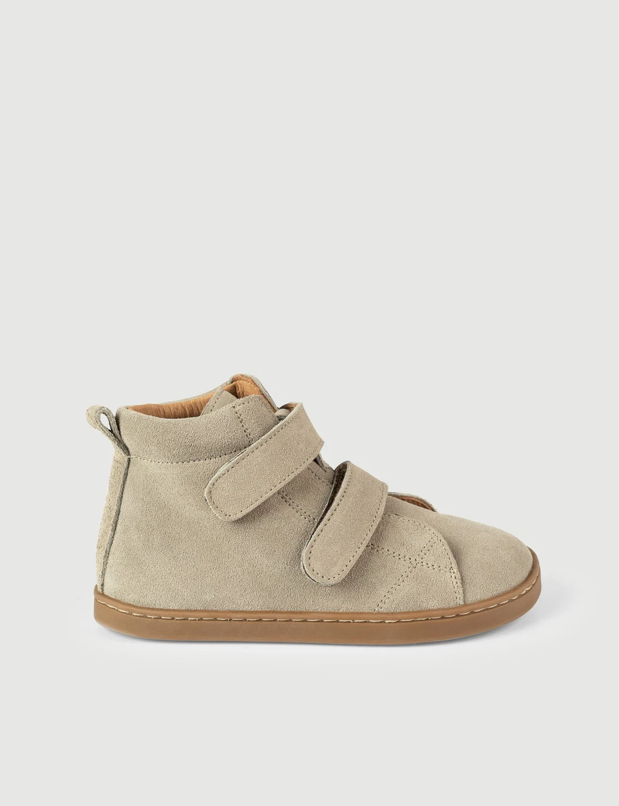 Детские ботинки SHUU Doble Velcro, цвет topo, замша — фото 1 из 3