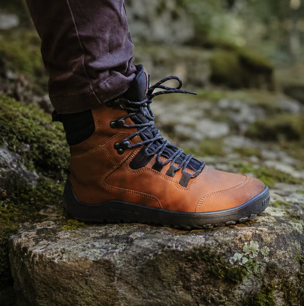 Босоногие ботинки Realfoot Trekker High 2.0 Light Brown, фото 6