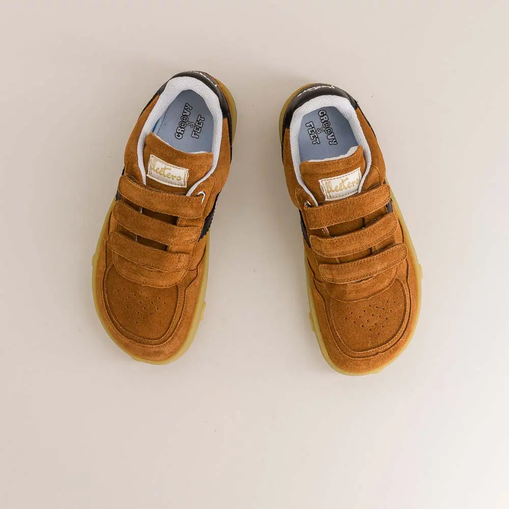 Босоногие кроссовки Fleeters Pumpkin — коричневый коричневая подошва, фото 9