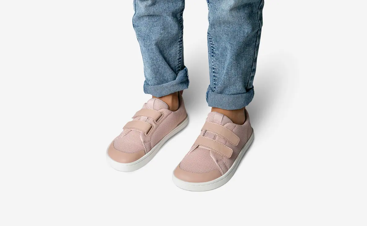 Детские босоногие кроссовки Feelgrounds Original Mesh Kids — пыльно-розовый, фото 5