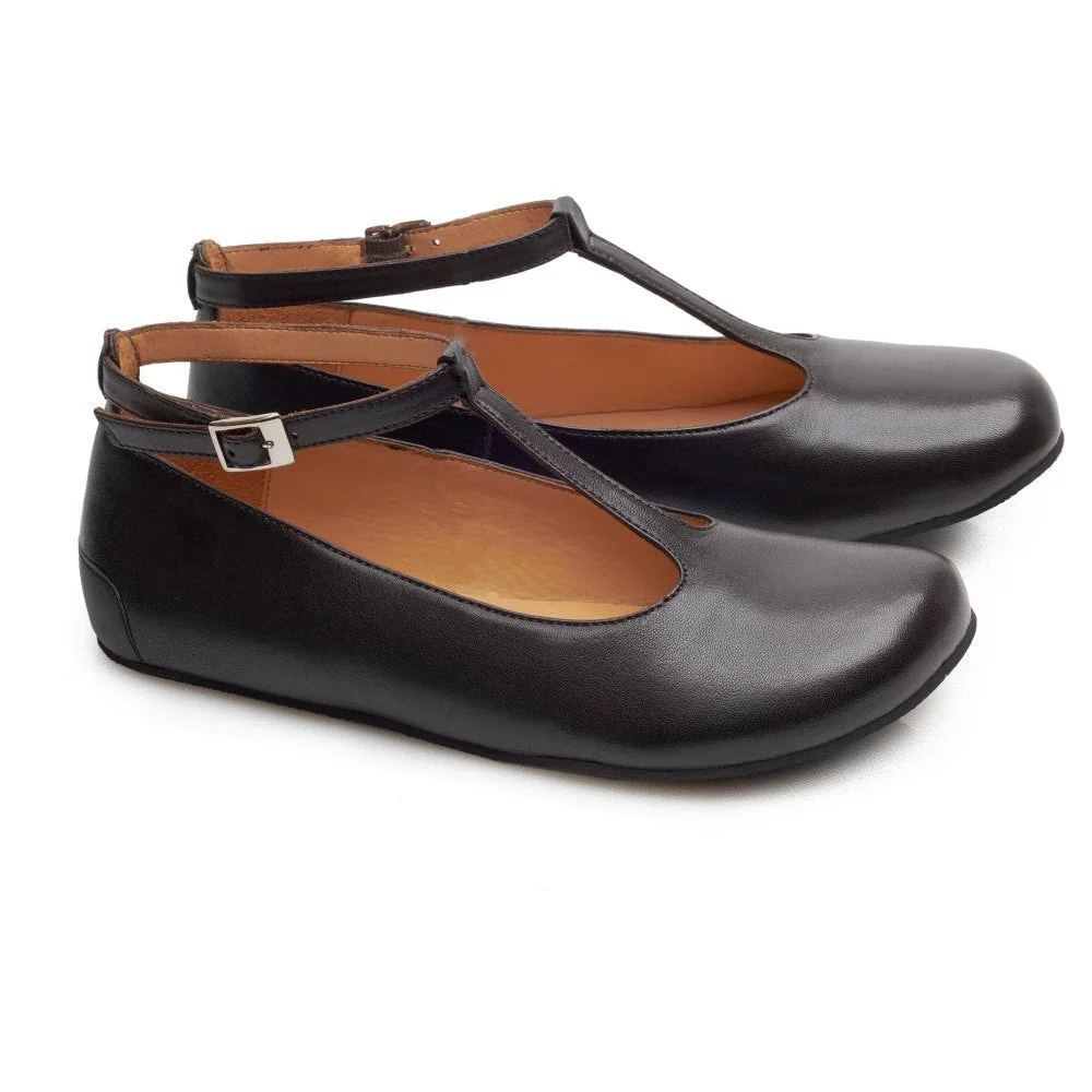Женские балетки ZAQQ QITE Dark Brown (тёмно-коричневый цвет) — фото 1 из 19