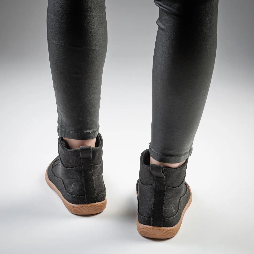 Кеды Rutsu Original High — чёрные с коричневой подошвой, фото 4
