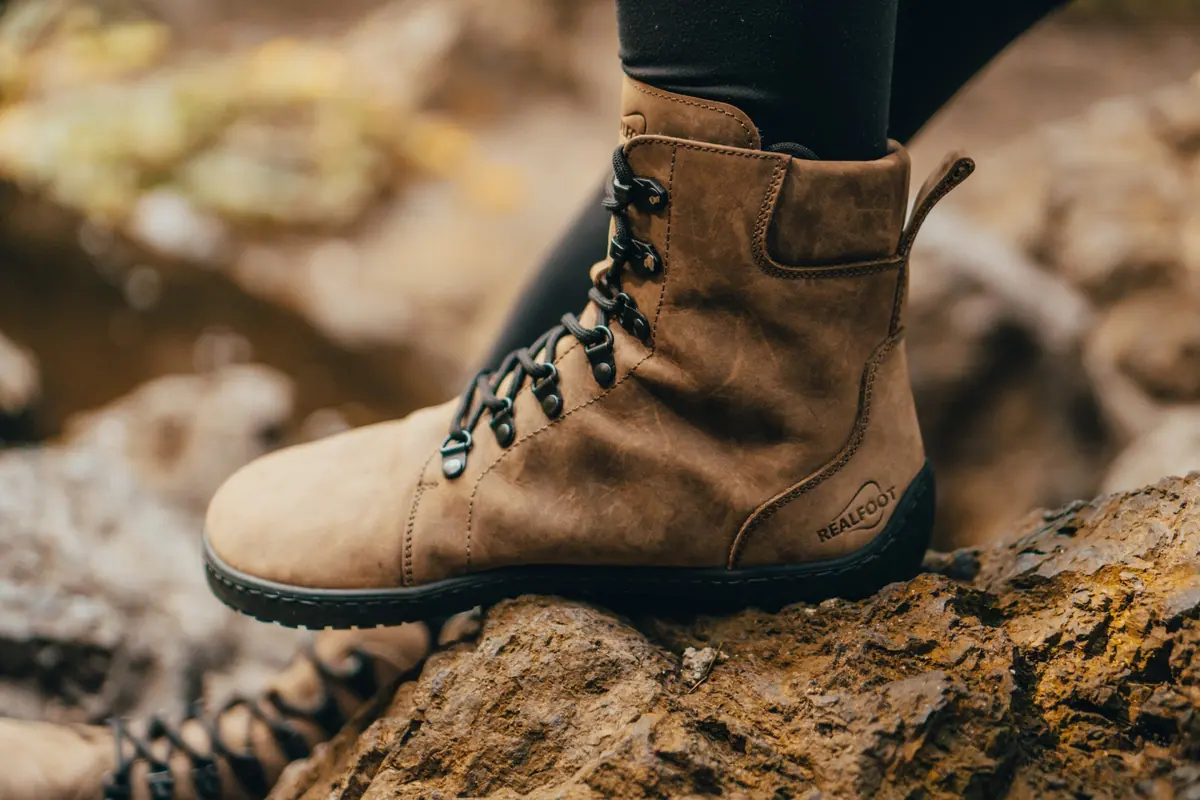 Босоногие ботинки Realfoot Farmer Winter Light Brown, фото 10