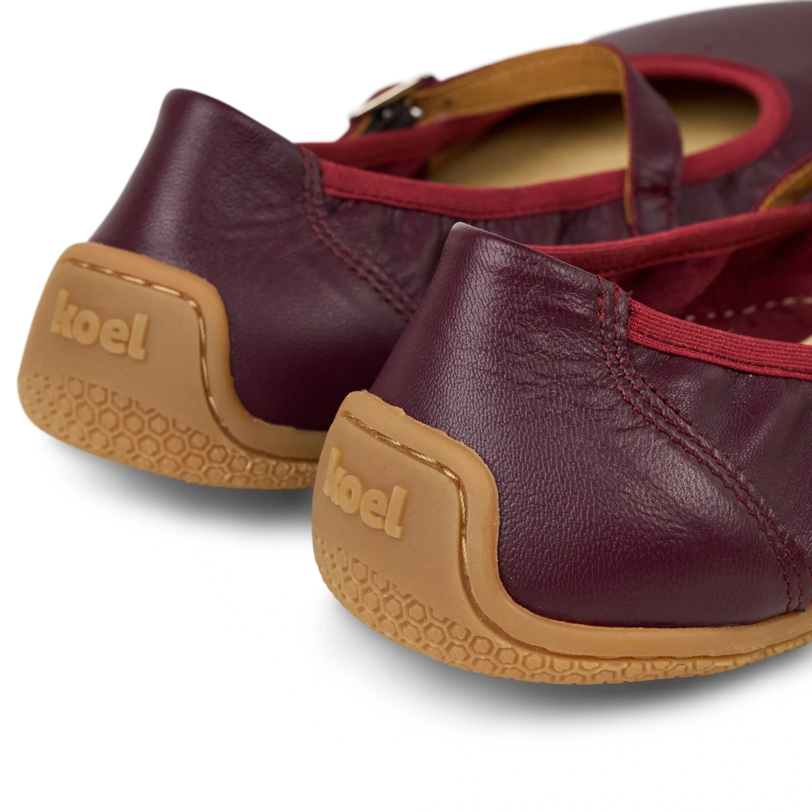 Балетки Koel VALERIA Leather — винный, фото 4
