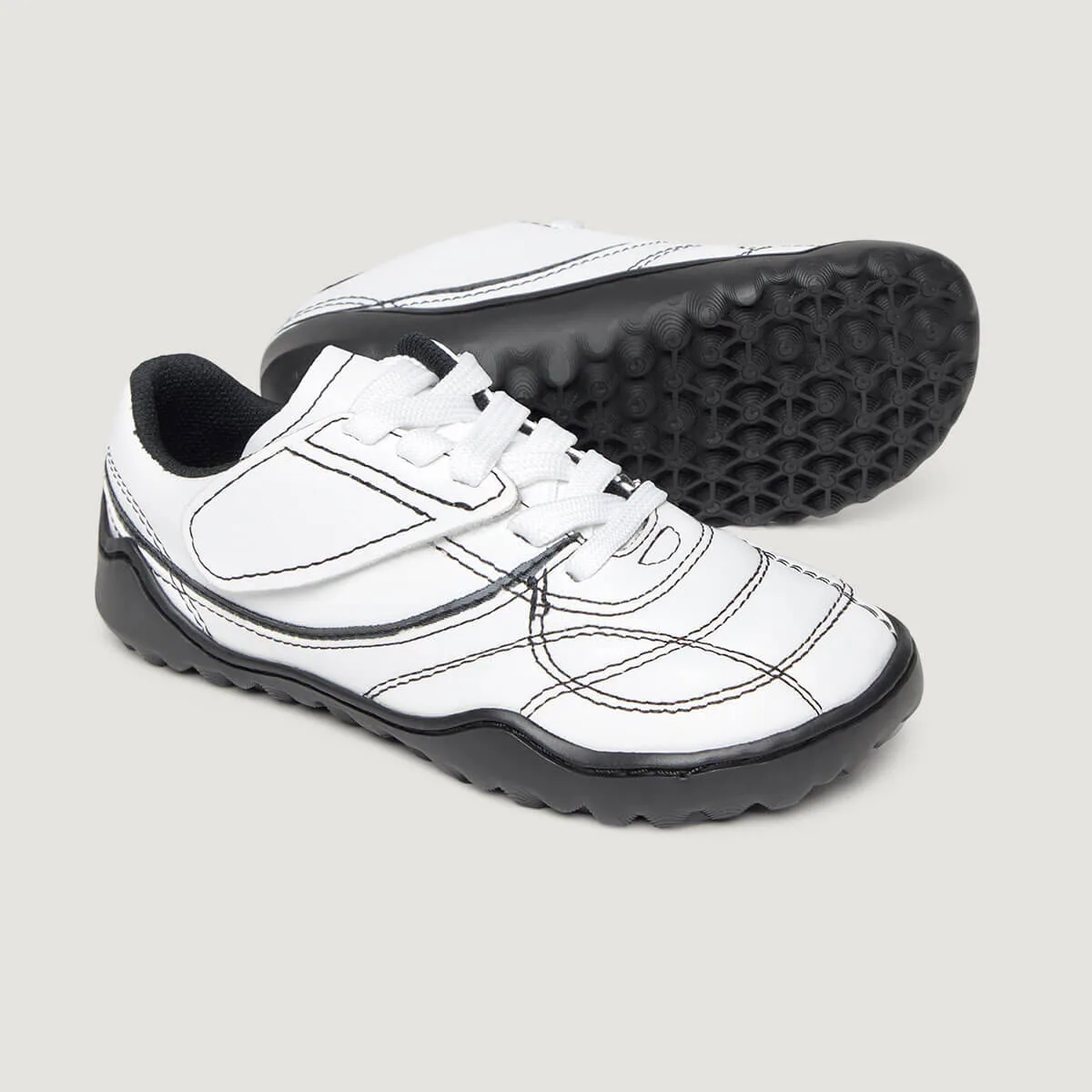 Детские футбольные кроссовки Zapato Feroz «Amunt» — белый и чёрный, фото 2