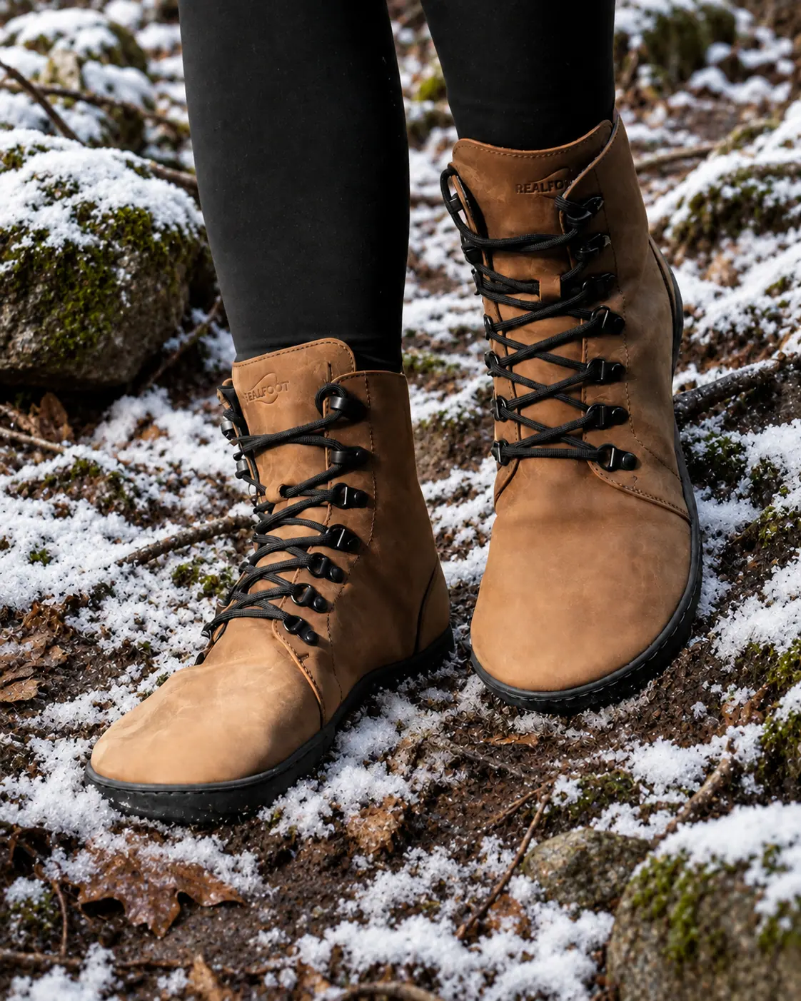 Босоногие ботинки Realfoot Farmer Winter Light Brown, фото 2