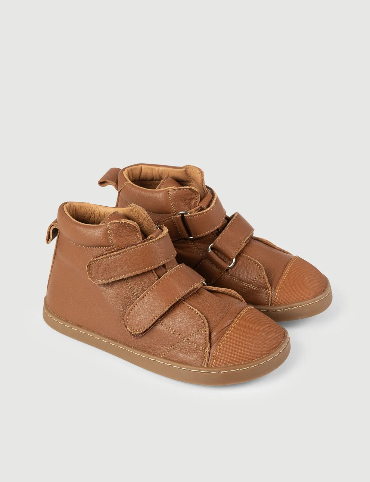 Детские ботинки SHUU Doble Velcro, цвет cuero, фото 2