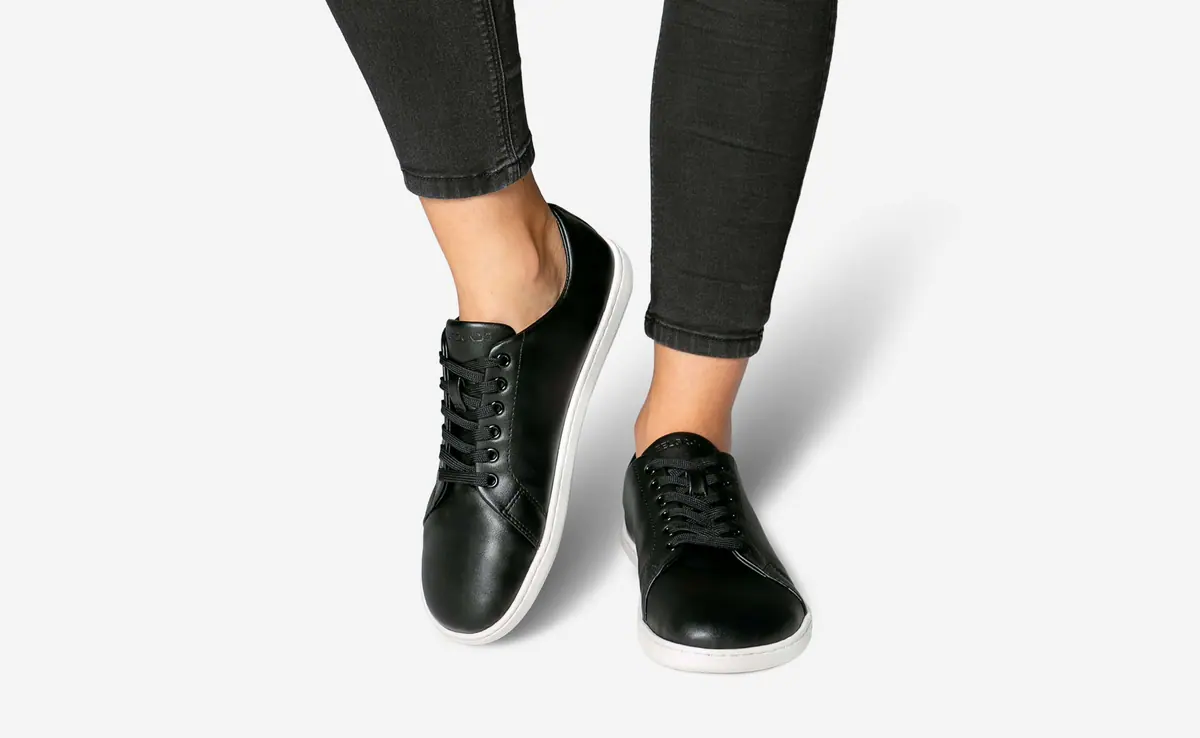 Босоногие кроссовки Feelgrounds Original Luxe — чёрный и белый, фото 6