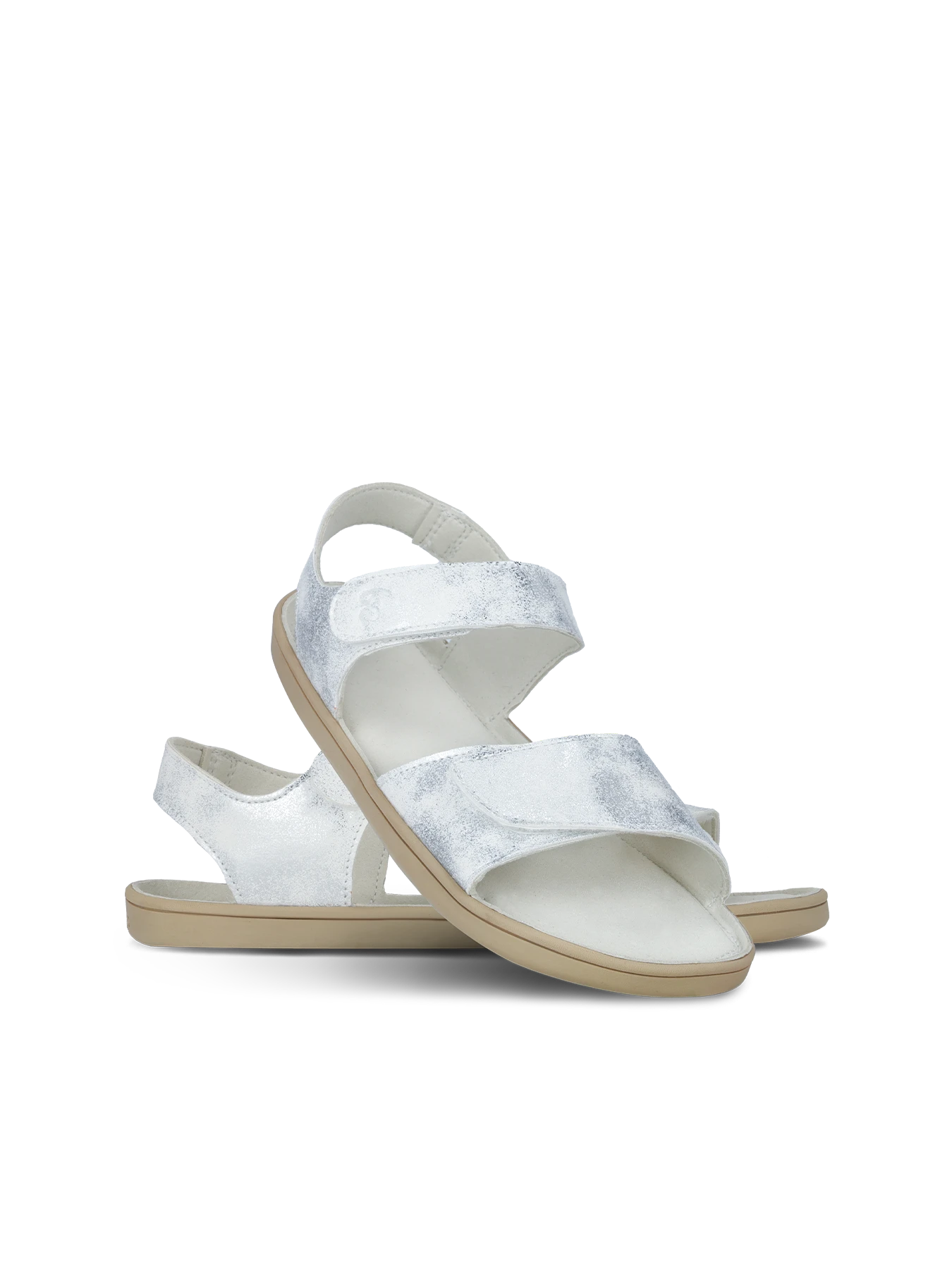 Детские босоногие сандалии Be Lenka Miami Junior - молочный с блеском, фото 2