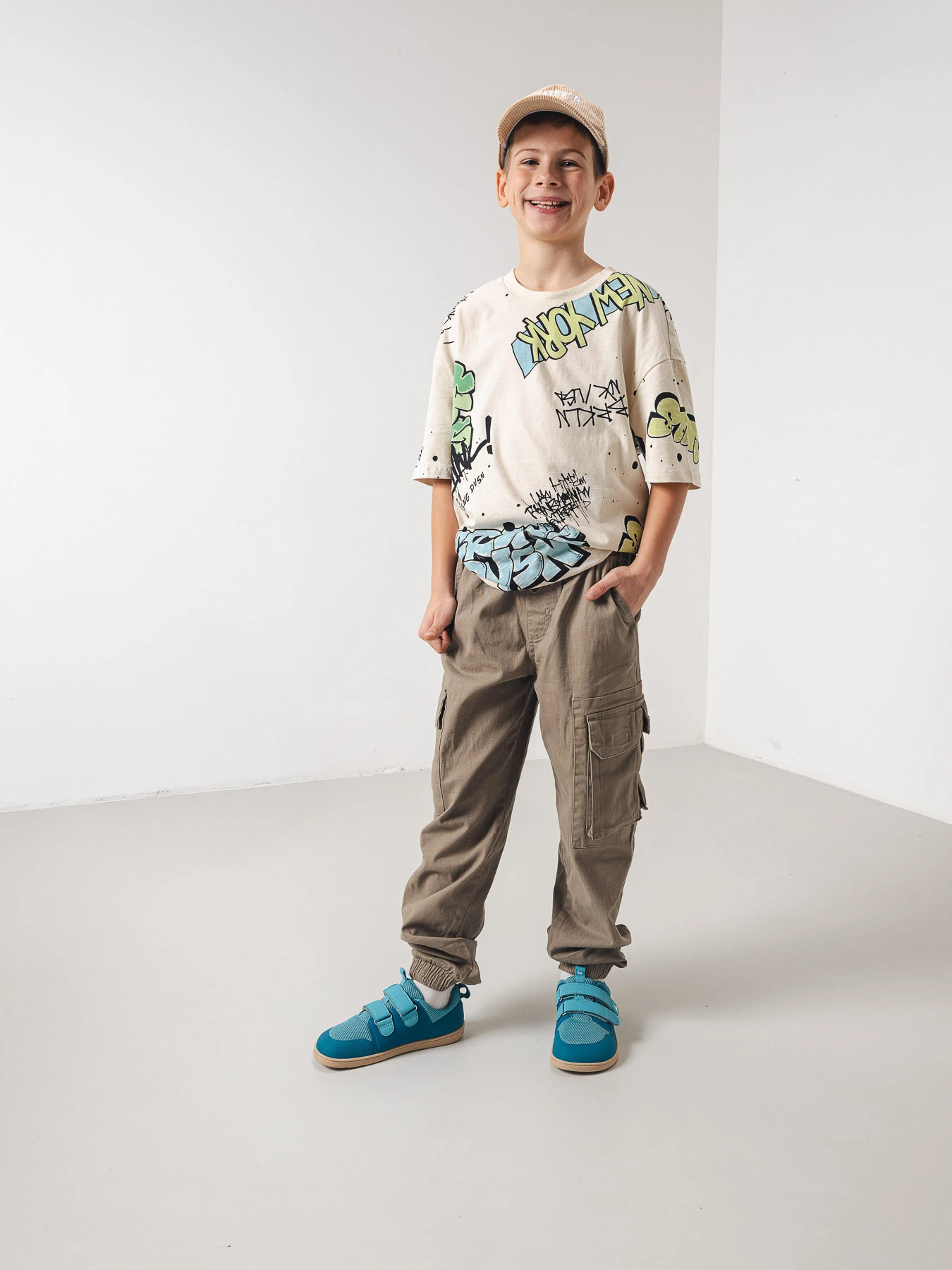Детские босоногие кроссовки Be Lenka Bounty Junior - аквамариновый, фото 4