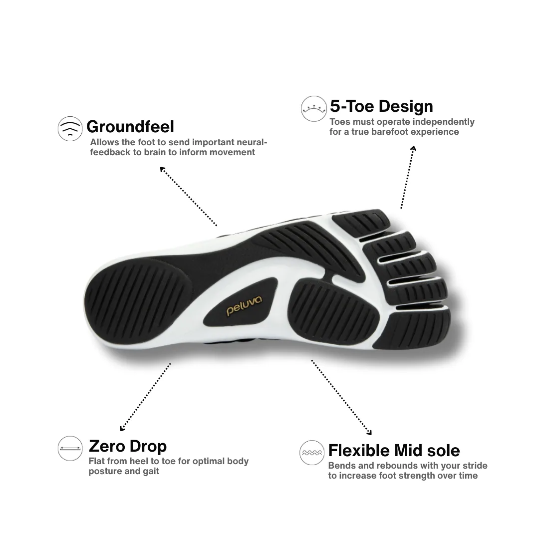 Мужская повседневная обувь Peluva Zen Active Slip-On — чёрный / белый, фото 3