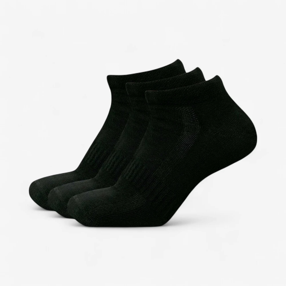 Носки Feelgrounds Sneaker с широким мысом (3 пары) — чёрный, фото 3