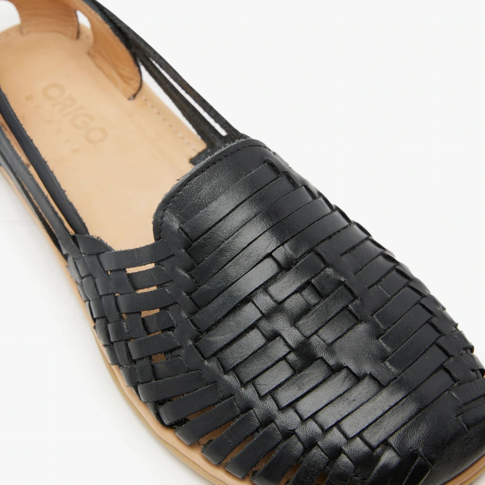 Босоногие сандалии Origo Huarache Slip-On Wide by Anya — чёрный, фото 3