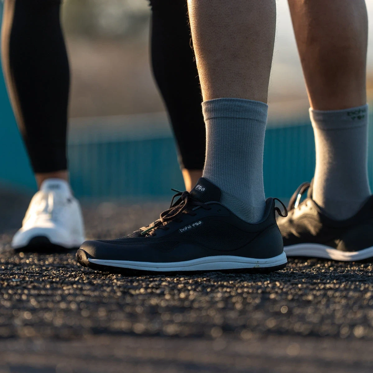 Кроссовки Bahé Revive Flex — чёрный с белой подошвой, фото 9