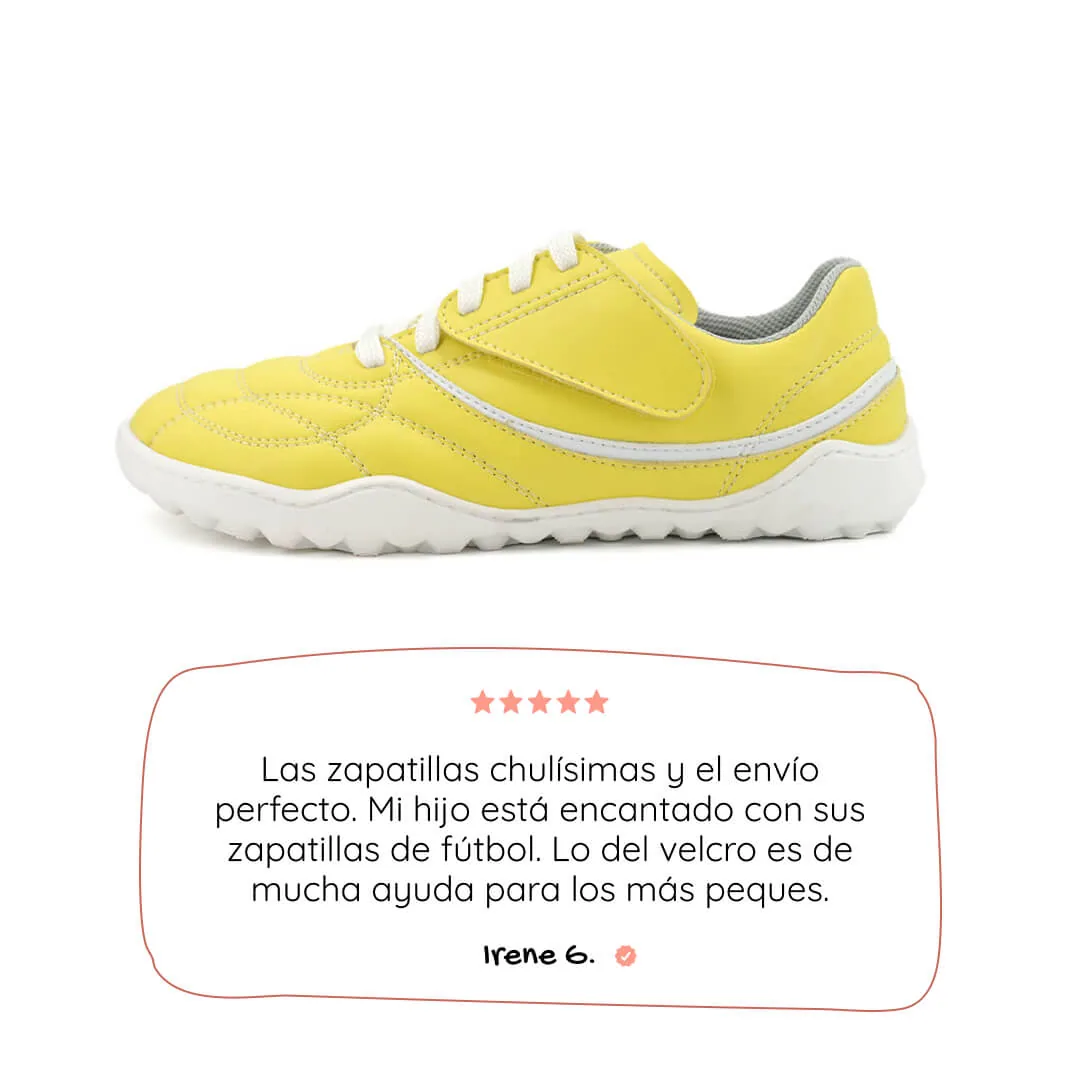 Детские футбольные ботинки Zapato Feroz «Amunt» — жёлтый и белый, фото 2