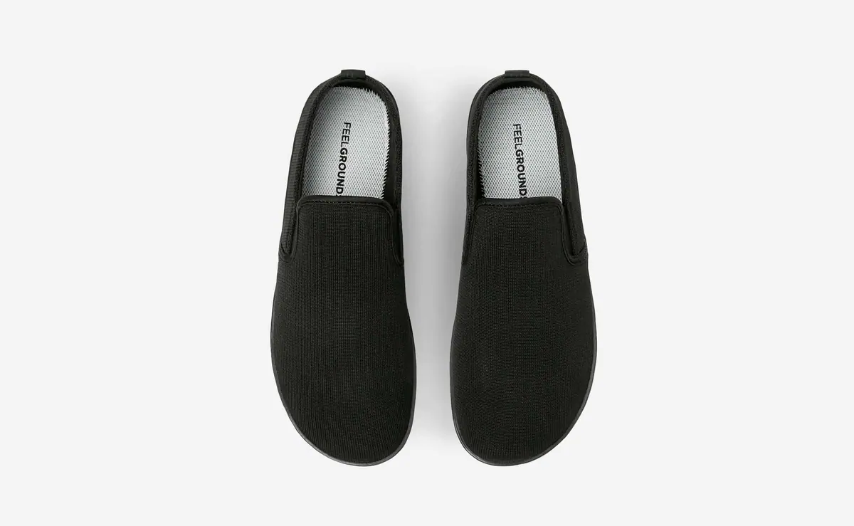 Босоногие слипоны Feelgrounds Droptop Knit — чёрный, фото 3