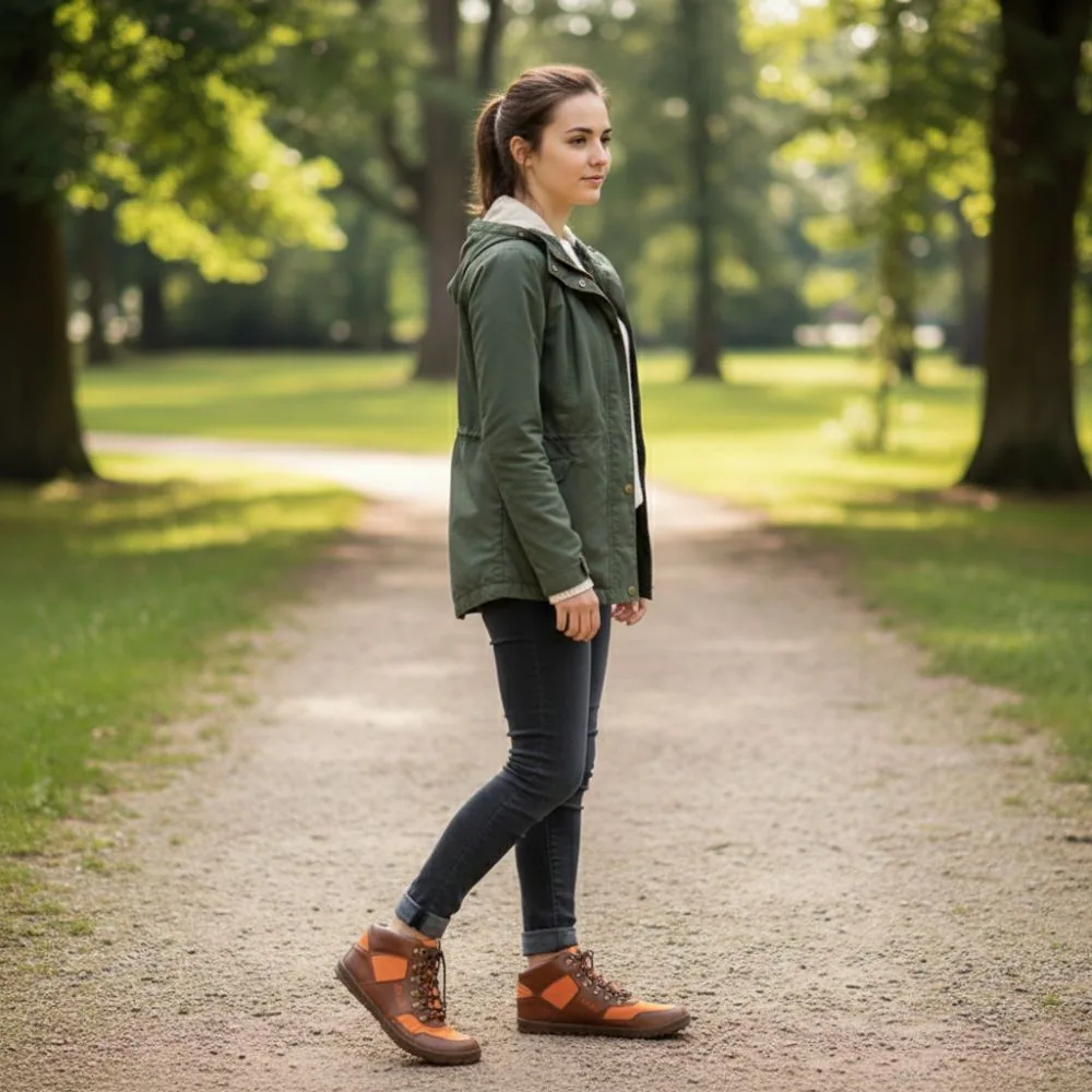 Ботинки ZAQQ HIQE Mid Vegan Orange Waterproof (оранжевый цвет), фото 11