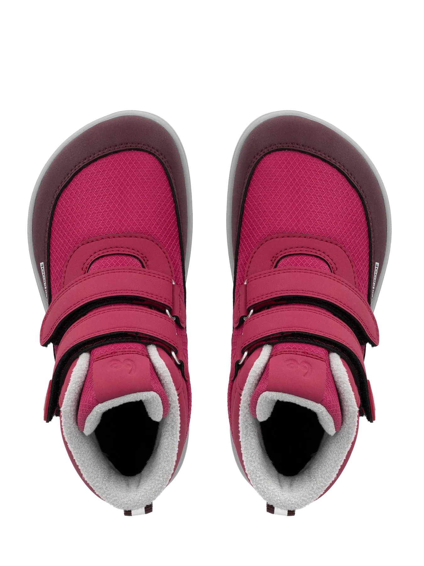 Детские босоногие ботинки Be Lenka Zippu Junior - ягодный и серый, фото 7
