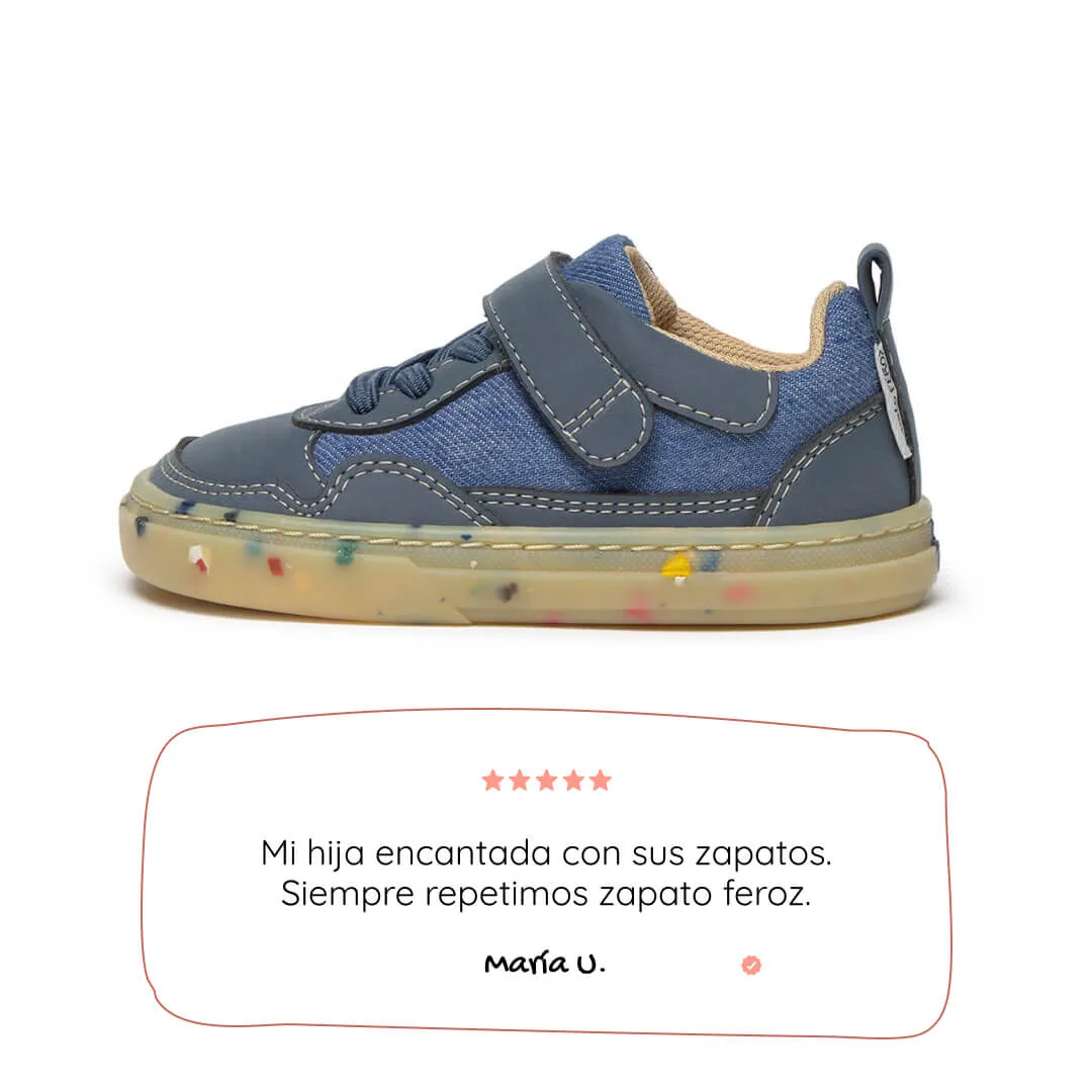 Детская обувь Zapato Feroz «Faura Rocker SS26» — джинсово-синий, фото 2