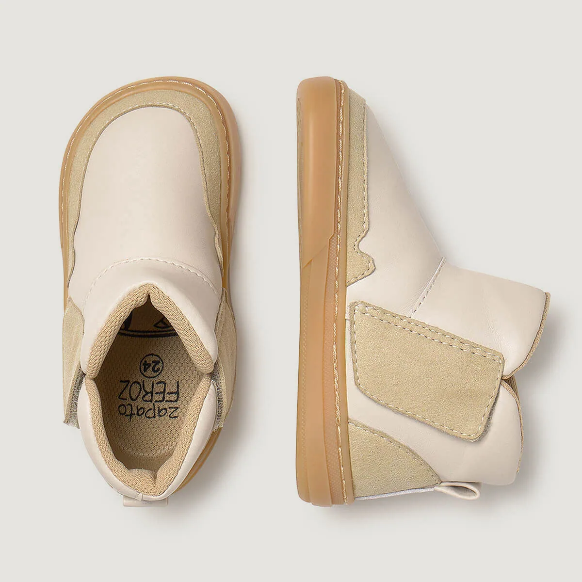 Детские ботинки Zapato Feroz «Alcoy Rocker» — бежевый, фото 3