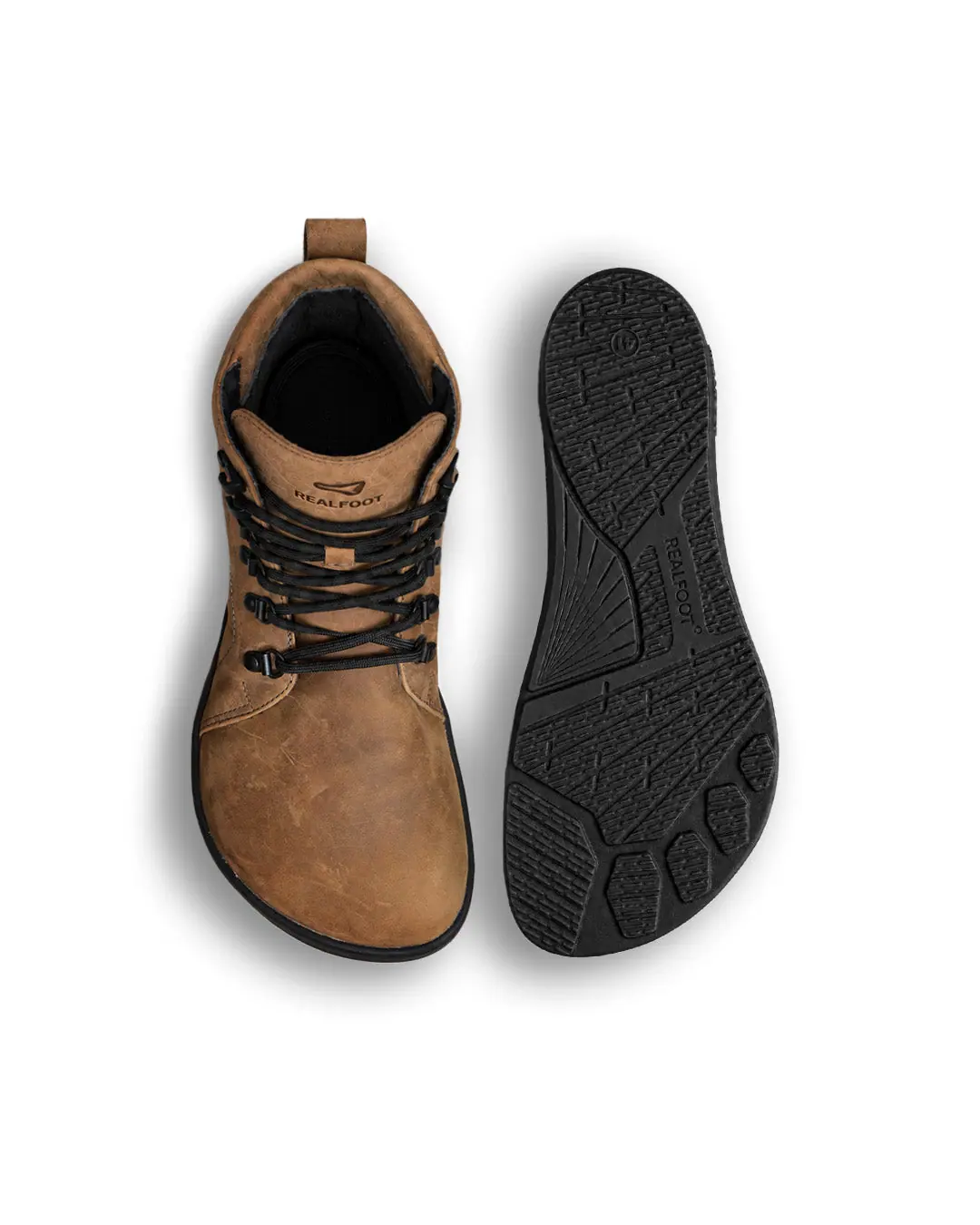 Босоногие ботинки Realfoot Farmer Spring/Fall CityGrip Light Brown, фото 5