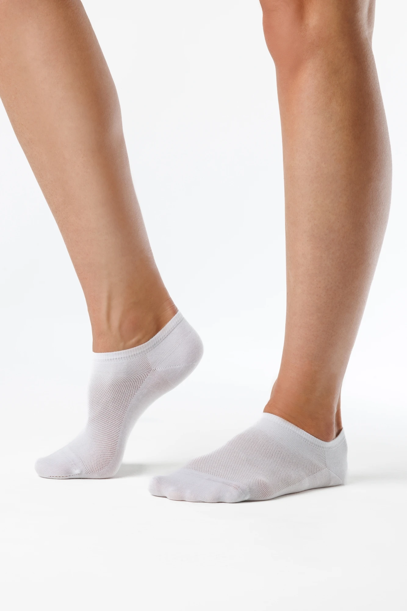Носки-следки Shapen Barefoot SMESH White (2 пары) (Белый), фото 7