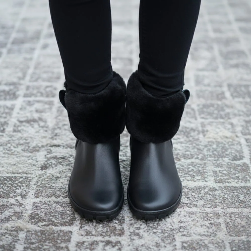 Женские ботинки ZAQQ HUQ Winter Black (чёрный цвет), фото 5