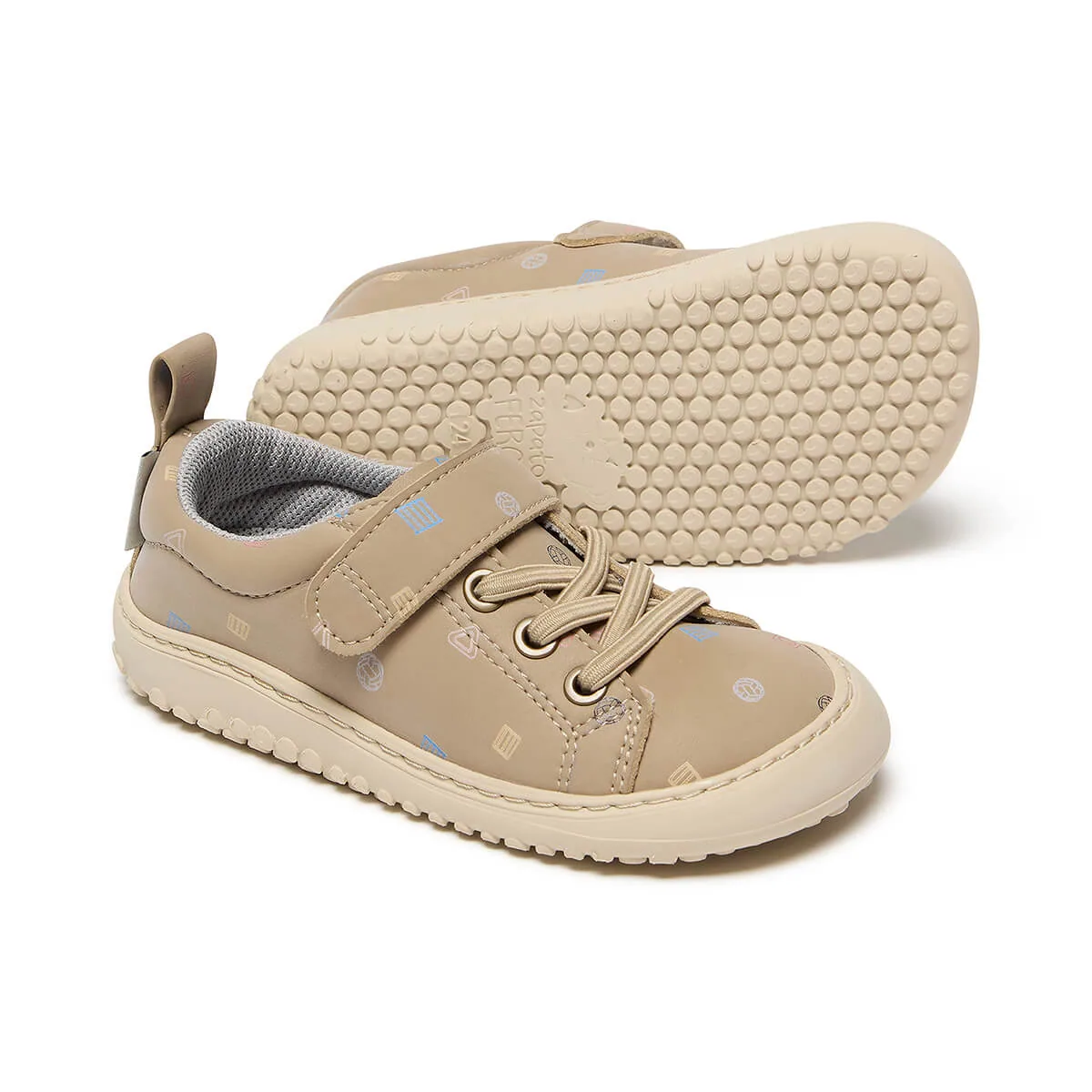 Детская обувь Zapato Feroz «Paterna Rocker AW25» — серо-бежевый (Piedra), дизайн «Pikler», фото 2