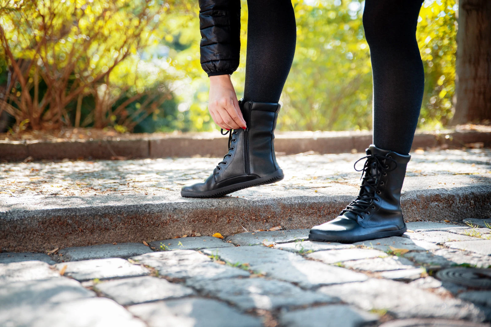 Сапоги Ahinsa Jaya Zip Barefoot — чёрный, фото 8
