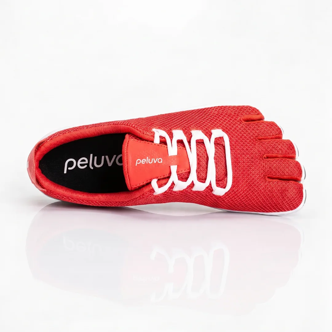 Женские кроссовки Peluva Strand Sport Mesh — красный / белый, фото 3