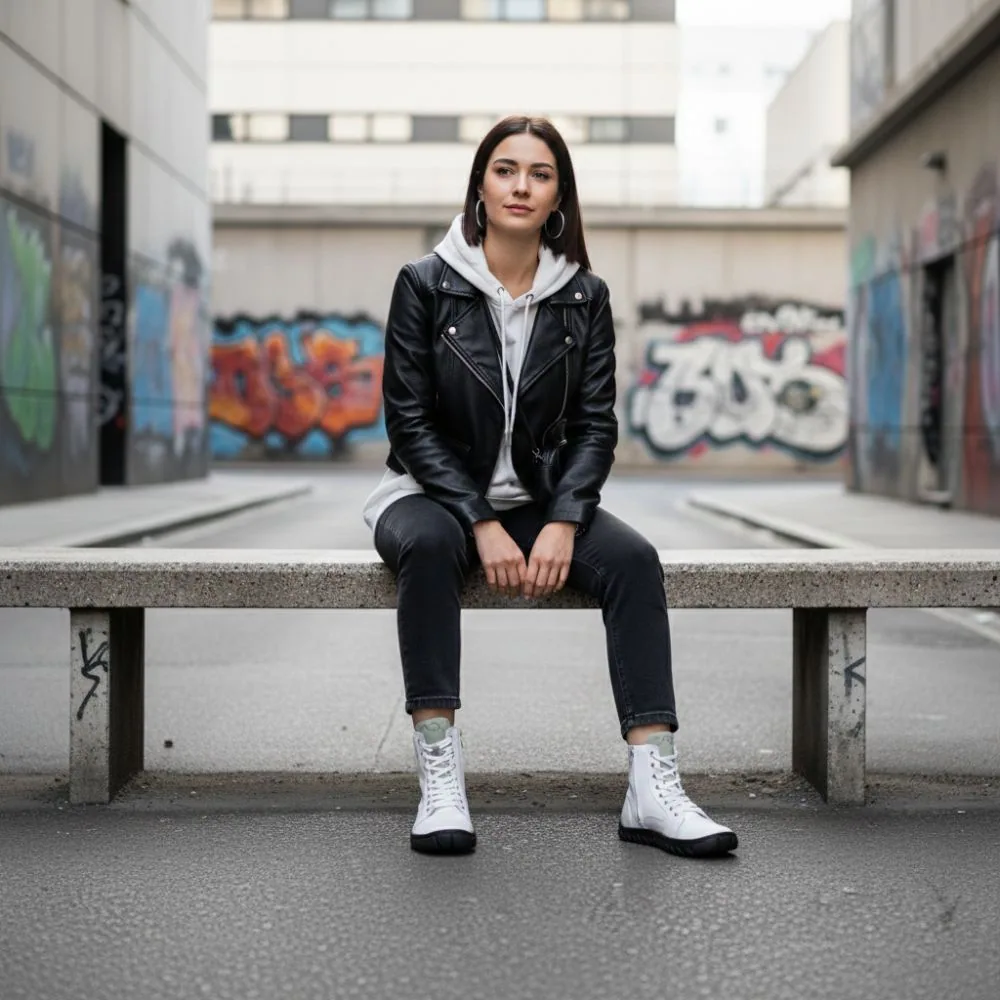 Женские ботинки ZAQQ QENDO White (белый цвет), фото 9