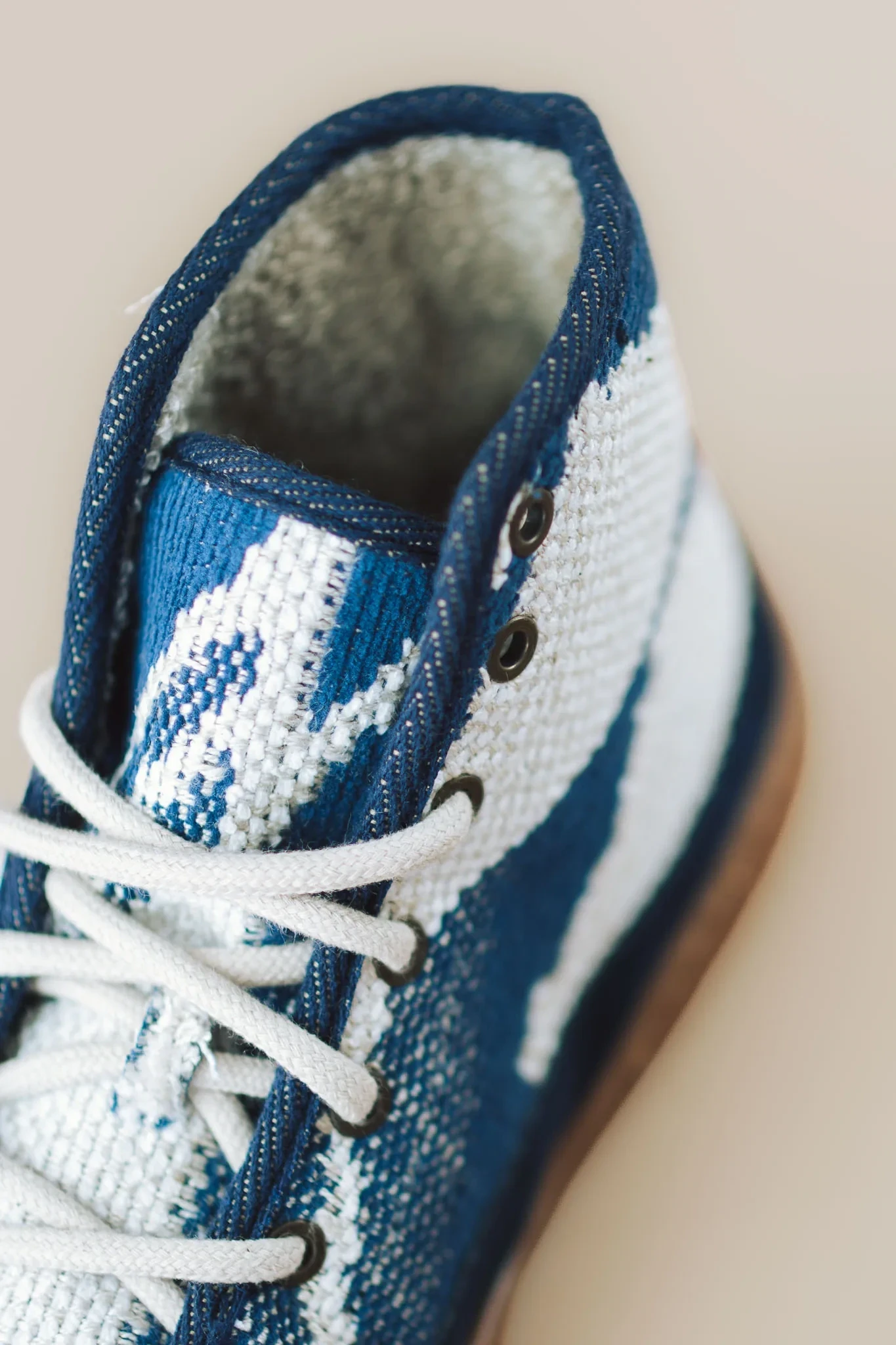 Босоногие ботинки Sambas the bambas Entropía — сине-молочный узор, фото 6