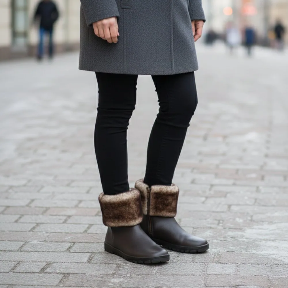 Женские ботинки ZAQQ HUQ Dark Brown (тёмно-коричневый цвет), фото 6